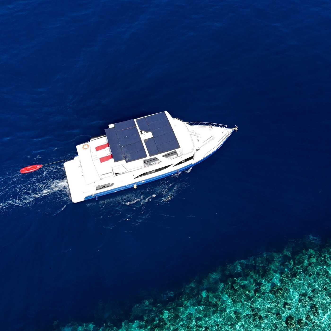 The boat at Island Hop Maldives