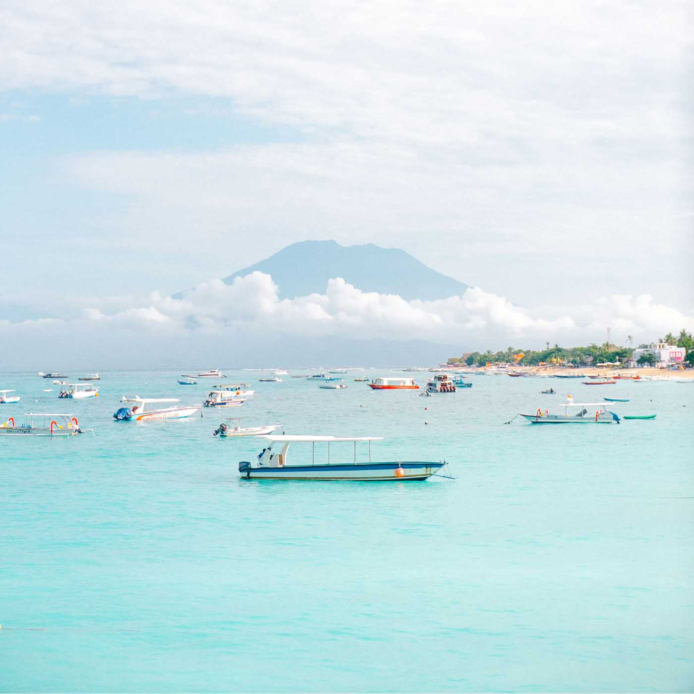 The view from Mojo Surf's Nusa Lembongan venue