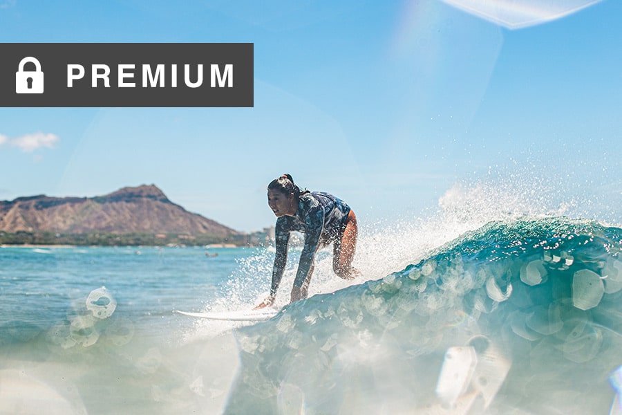 Dropping In On A Shortboard 