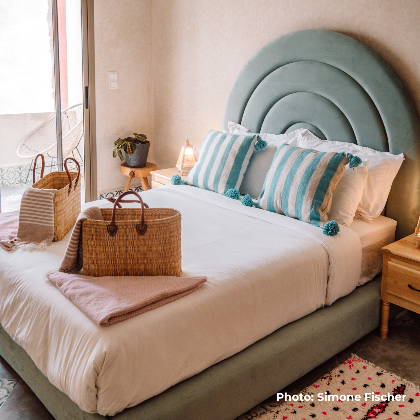 The accommodation at Amayour Surf & Yoga
