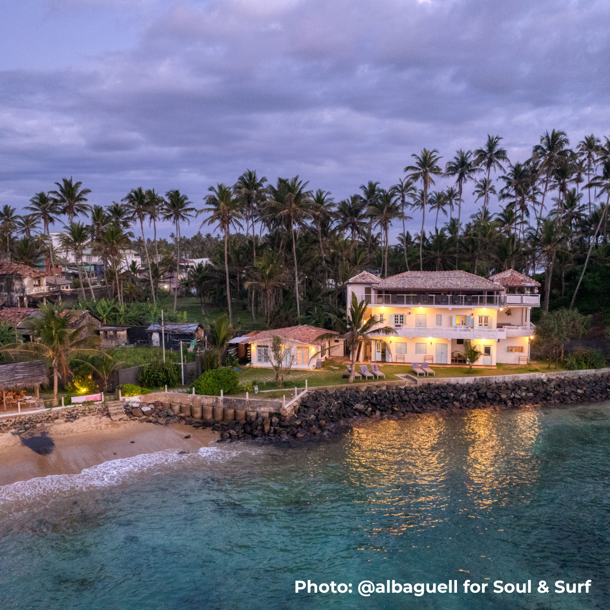 The accommodation at Soul & Surf's Sri Lanka Retreat