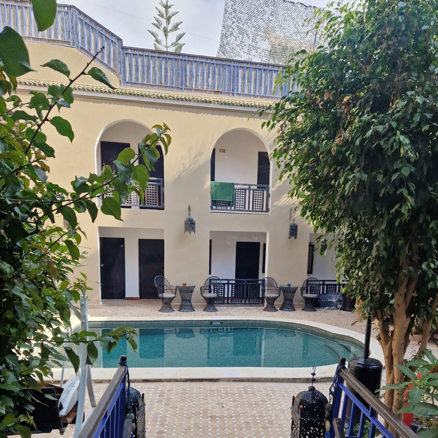 The pool area at Mint Surf